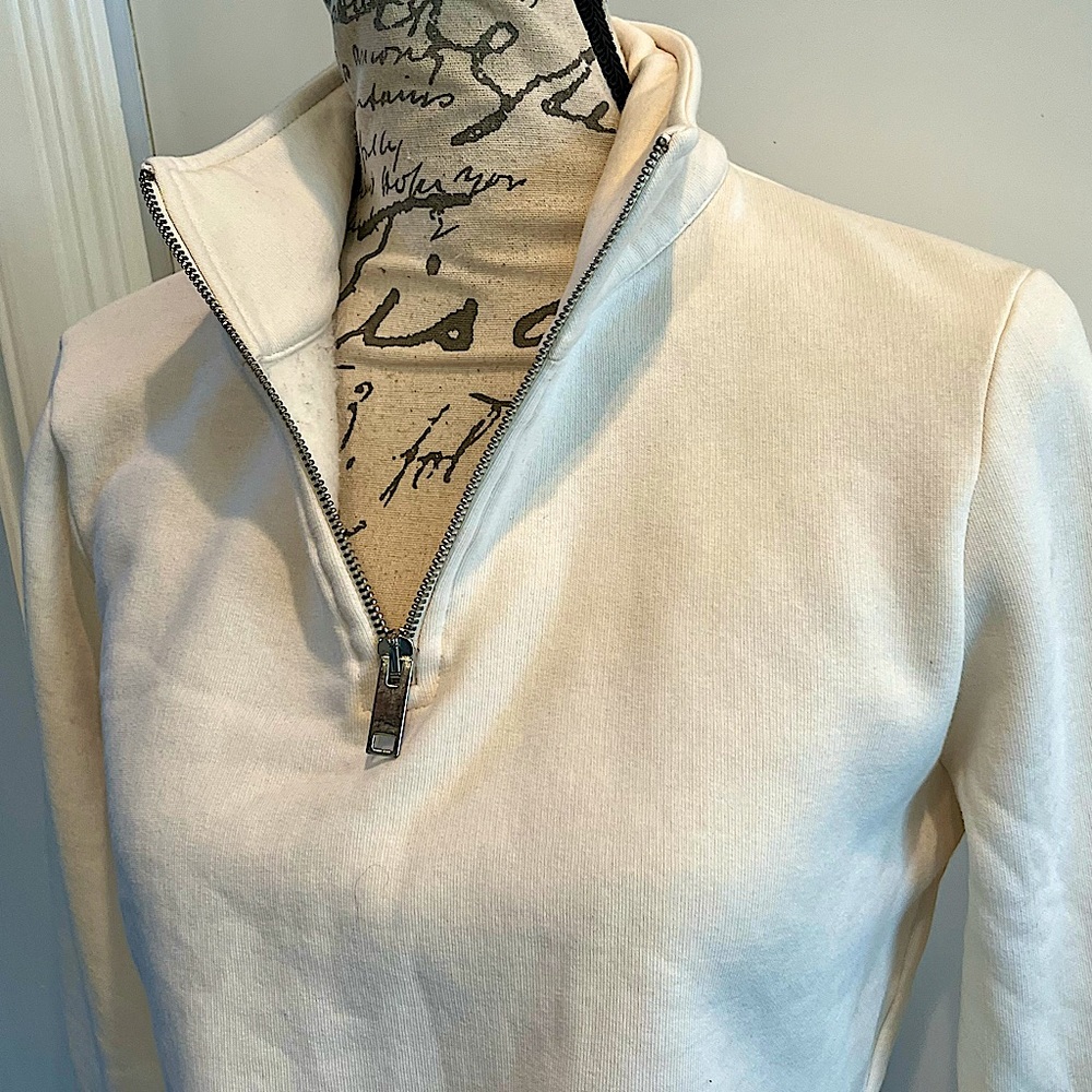 XLE the Label Mattie Crop Sweatshirt 1/2 Zip High Neck Pullover Sweatshirt - Picture 11 of 16